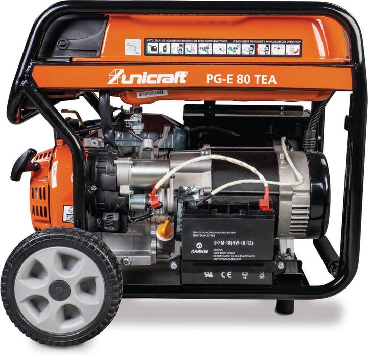Actual product image Unicraft Synchronous Generator PG-E 80 TEA (7000 W, 25 l)