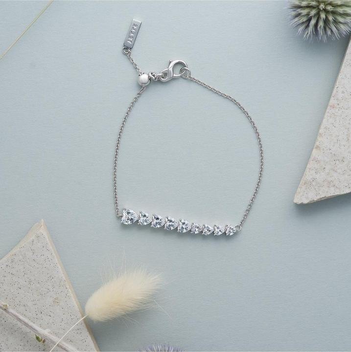Actual product image Jette Armband LOVE DIAMOND (17 cm, 925 silver, Recycled)