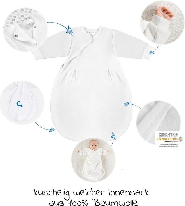 Produktbild Coconette Schlafsäcke 2-tlg. Schlafsack-Set - Circle Weiss Grau - (Winter)