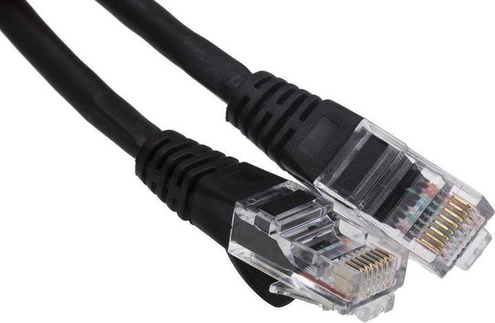 Produktbild Rs Pro Ethernetkabel Cat.6, 0.5m, Schwarz Patchkabel, A RJ45 U/UTP Male, B RJ45, PVC (0.20 m)