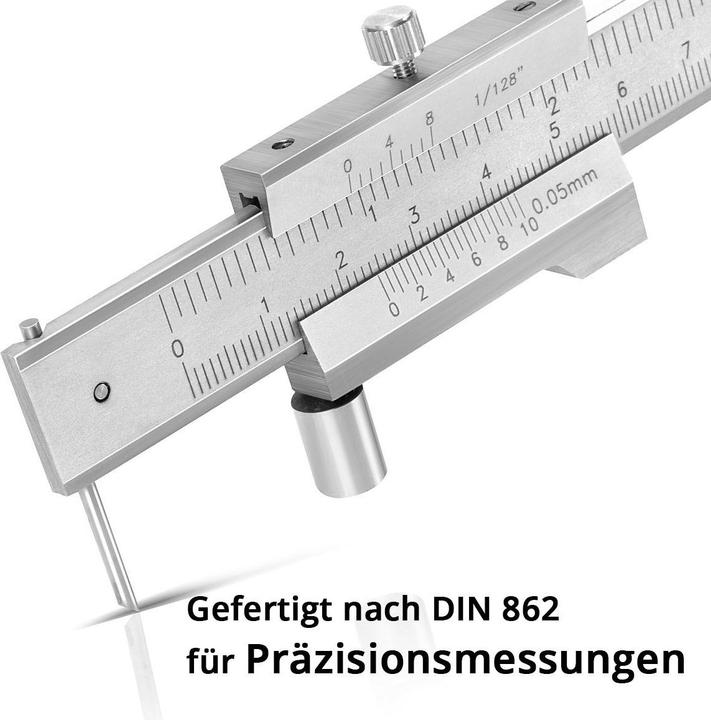 Actual product image Stahlwerk Caliper gauge Caliper gauge 0-200 mm DIN 862 with vernier (26.50 cm)
