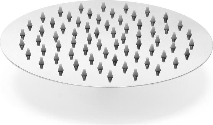 Actual product image Wiltec Rain Overhead Shower Head Round Stainless Steel Ultra Thin 25cm