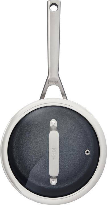 Actual product image Ninja C63000EU ZEROSTICK 3-piece saucepan set (stainless steel) (16 cm, Pan set + pot set, Aluminium)
