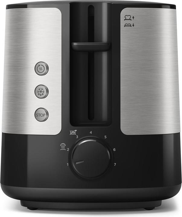 Produktbild Philips Viva Collection HD2635/90 toaster 2 slice(s) Black, Titanium