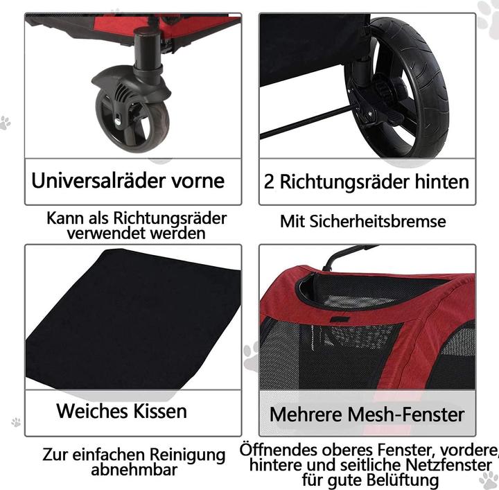 Produktbild Ybaymy Hundewagen mit 4 Rädern