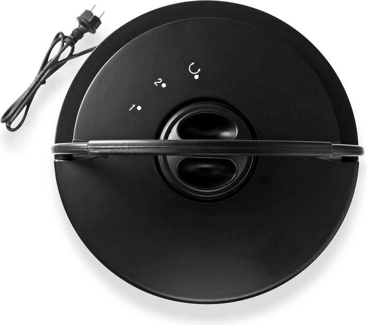Actual product image Nedis HTPA20EBK black radiant heater (1200 W)