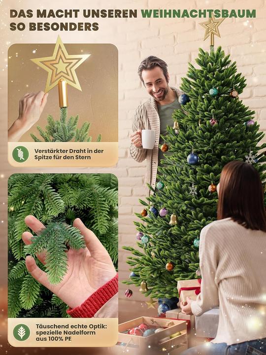 Produktbild Artitree Künstlicher Weihnachtsbaum - Nordmanntanne inkl. Aufbewahrungstasche (120 cm)