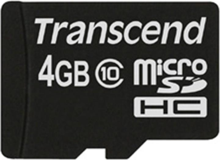 Transcend microSDHC ohne Adapter (4 GB, microSDHC, U1, UHS-I)