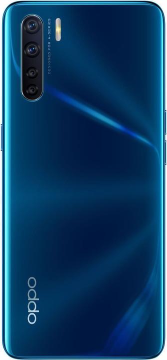 Actual product image OPPO A91 (128 GB, Blazing blue, 6.40", Dual SIM + SD, 48 Mpx, 4G)