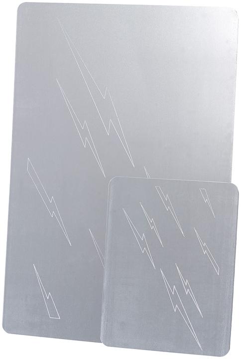 Actual product image AGT Set of 2 cleaning plates for silver, 1 each large and small plate (2 pcs.)