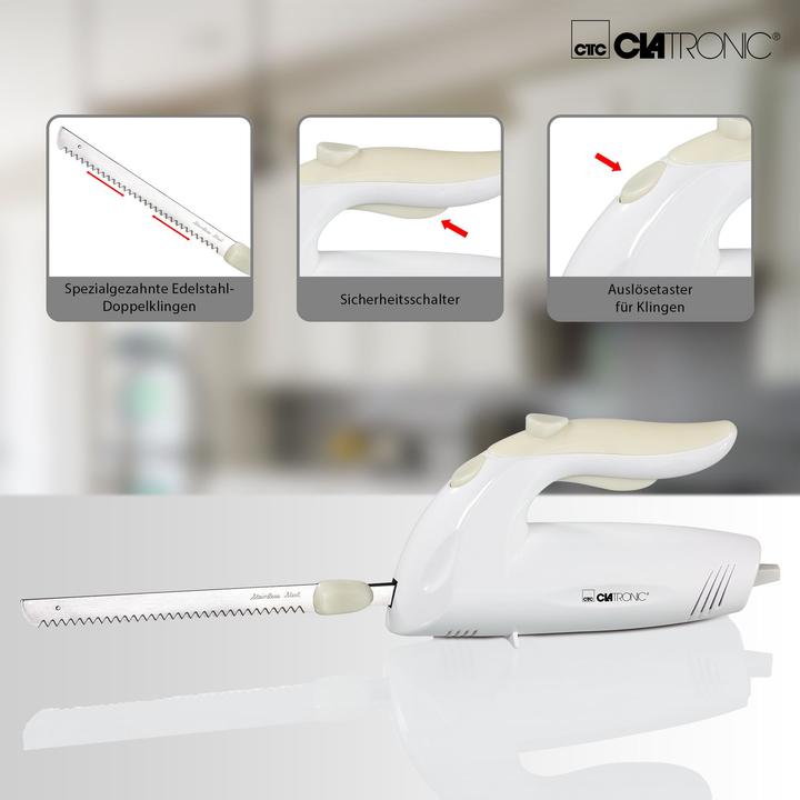 Produktbild Clatronic Elektromesser EM 3062 Weiss (42 cm)