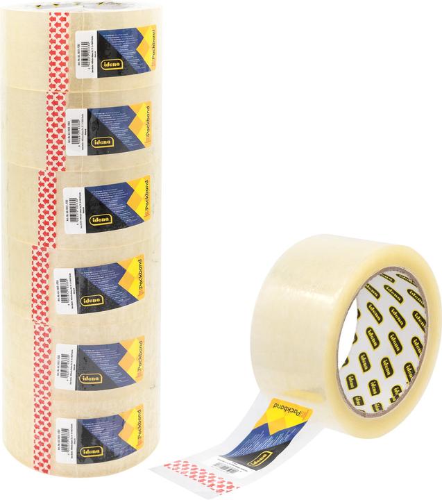 Produktbild Idena Packband geräuscharm transparent 5cmx66m
