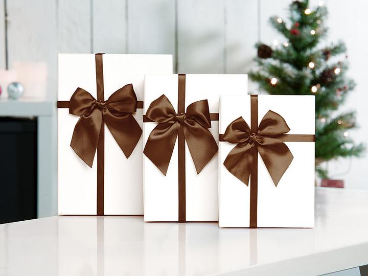Produktbild Your Design 6er-Set edle Geschenk-Boxen mit Schleife (Geschenkbox, 6 x)