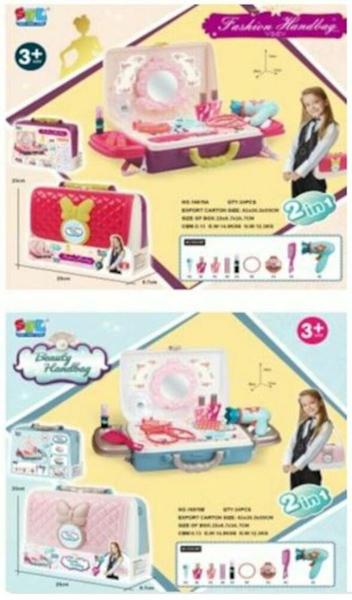 Actual product image Eddy Toys Beauty bag playset 18pcs 2ass
