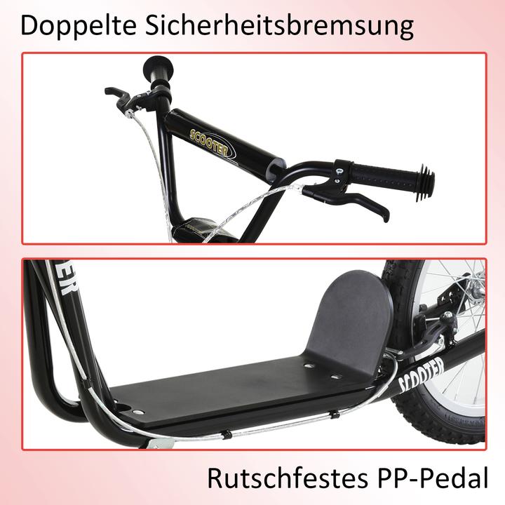Actual product image Homcom Children's scooter with handbrake