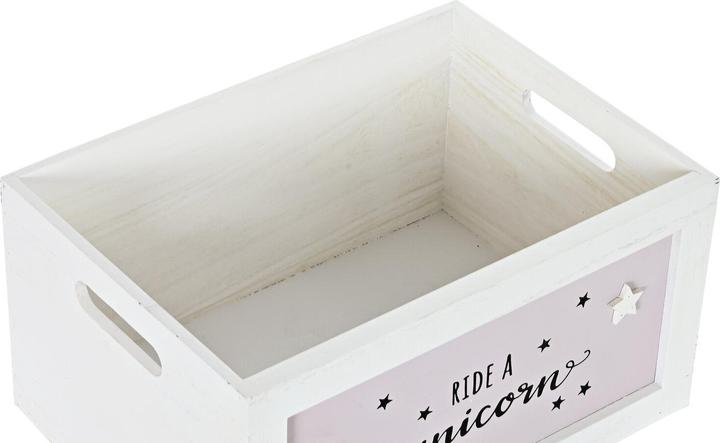 Produktbild DKD Home Decor Korbsatz Weiss Für Kinder Paulonia-Holz (40 x 30 x 55 cm) (5 Stücke) (5 x, 40 x 30 x 55 cm)