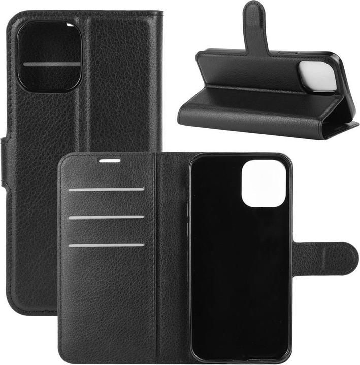 Produktbild Cover-Discount iPhone 12 Pro Max - Leder Etui Hülle schwarz (Apple iPhone 12 Pro Max)