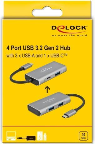 Productafbeelding Delock USB-C hub (USB-C, 4 Havens)