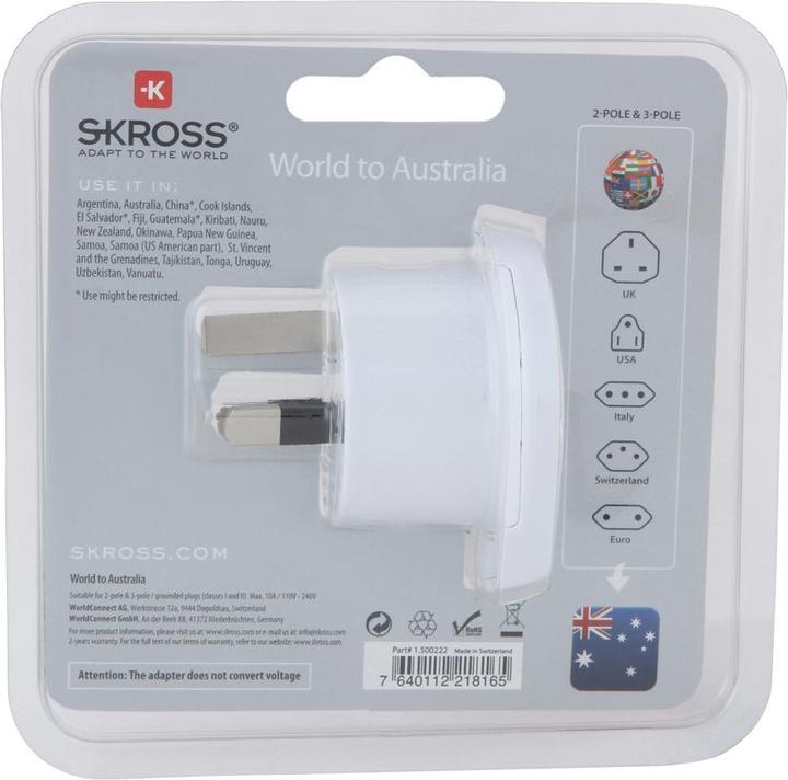 Produktbild Skross World to Australia + China