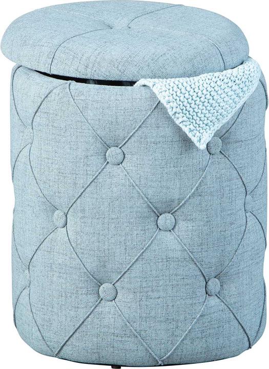 Actual product image Inter Link Stool Roxas with buttons light blue