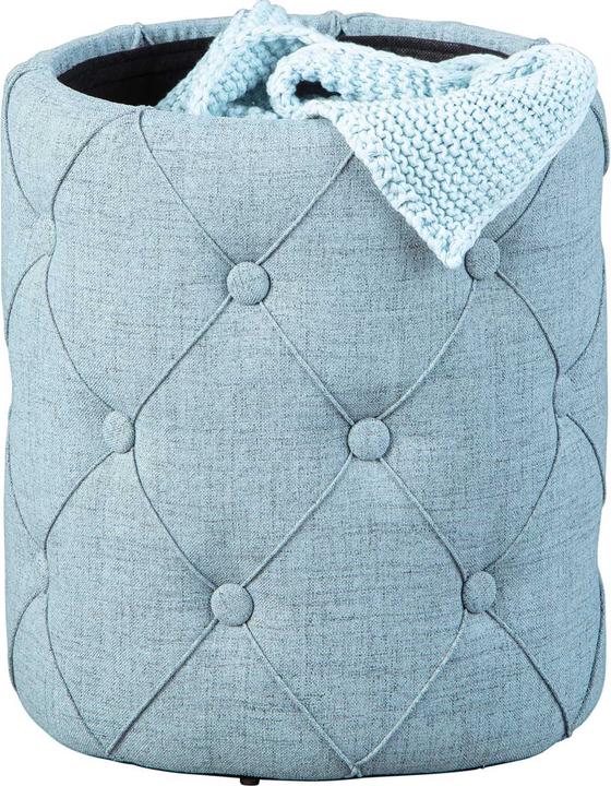 Actual product image Inter Link Stool Roxas with buttons light blue