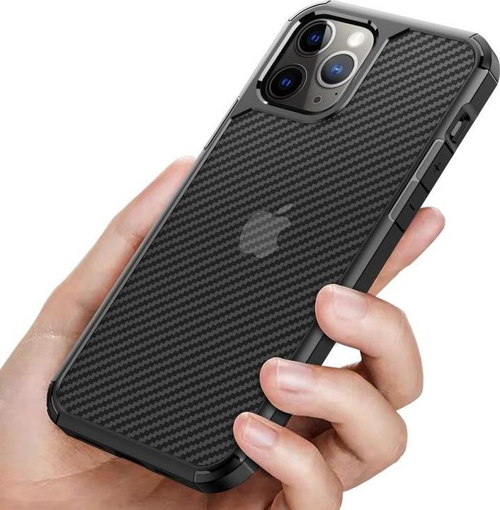 Image du produit Crong Hybrid Carbon - étui pour iPhone 12 Pro Max noir (Apple iPhone 12 Pro Max)
