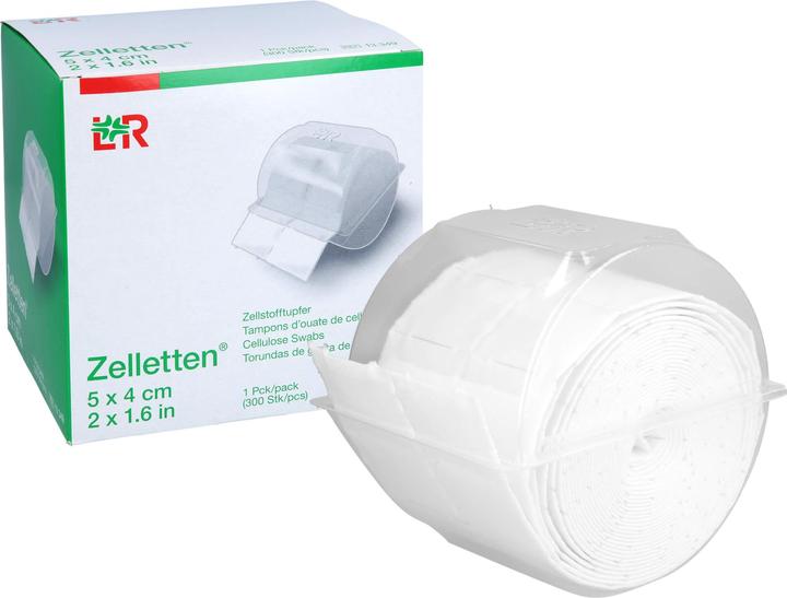 Actual product image Lohmann & Rauscher Cellular swabs rolled non-sterile 5 x 4 cm, 300 pcs. swabs
