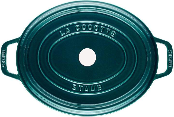 Actual product image Staub Pot oval "La Mer" 6.7 lt., 33cm (33 cm, Casserole + Stewpot, Cast iron)