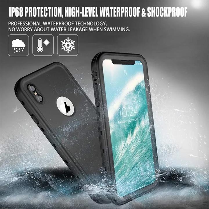 Image du produit Redpepper Apple iPhone Xs Max - IP68 Dot+ Series Wasserdichtes Outdoor Case, schwarz (Apple iPhone XS Max)