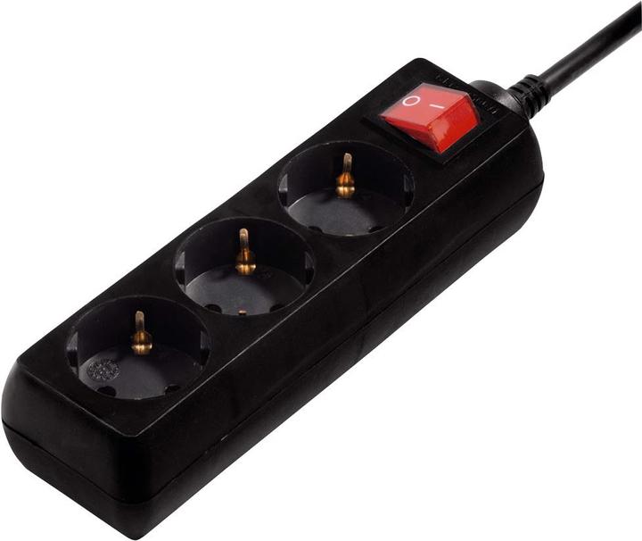 Actual product image Hama socket strip (3 x, CEE 7/3, 3 m)