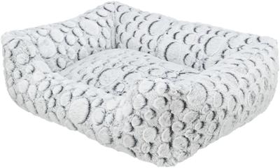Image du produit Trixie Mila lit, square, peluche, 80 × 60 cm, blanc-gris (Chien)
