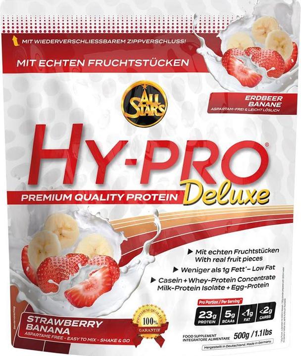 Produktbild All Stars Hy-Pro Deluxe (Erdbeer, Banane, 1 Stk., 500 g)