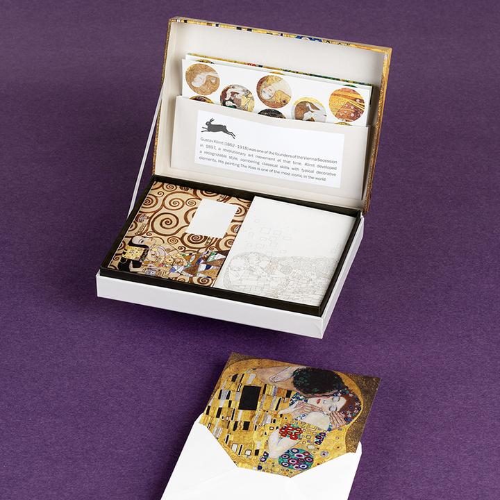 Actual product image Gustav Klimt stationery (A5, 40 x)