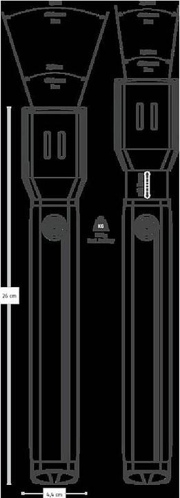 Produktbild Abus Taschenlampe TL525 (26 cm, 500 lm)