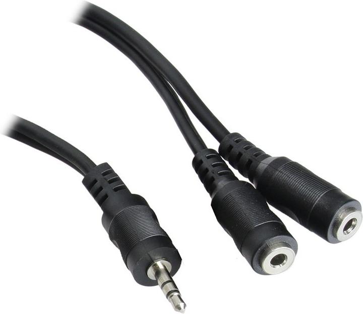 InLine Câble en Y 3.5 jack (0.20 m, Jack 3,5 mm (AUX))