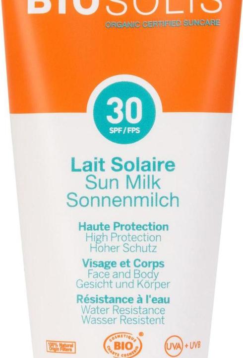 Actual product image Biosolis Sun Milk (Suntan lotion, SPF 30, 100 ml, 144 g)
