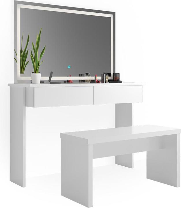 Actual product image Vicco Azur with stool and lighting (120 x 40 x 83 cm)