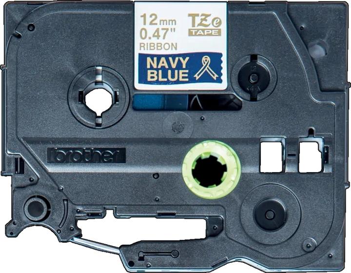 Actual product image Brother TZe-RN34 (1.20 cm, Blue, Gold)