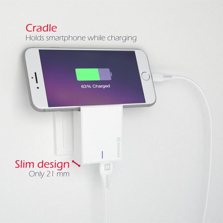 Actual product image Swissten Travel Charger Smart IC (15 W)
