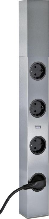 Produktbild Thebo Steckdosenelement 4f Steckdose Edst, 1 USB Port, 2m Anschlussleitung