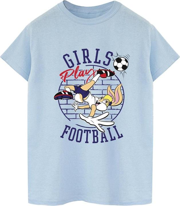 Looney Tunes Lola Bunny Girls Play Football TShirt (L)