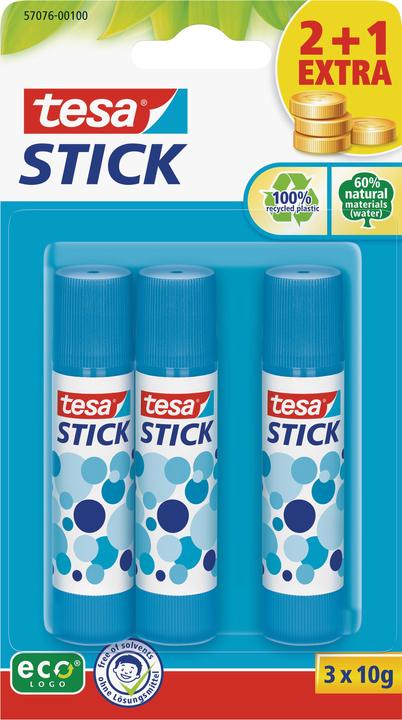 Actual product image tesa Stick glue stick ecoLogo blue