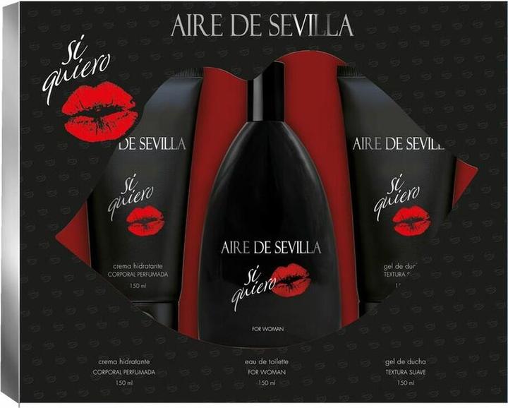 Aire de Sevilla Sí quiero Eau de Toilette 150 ml Set für Frauen (3 Artikel) (Eau de Toilette, 150 ml)