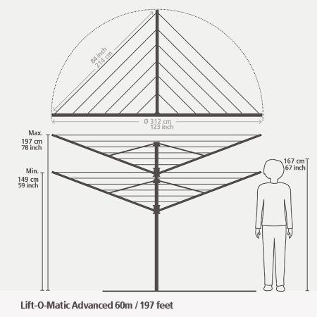 Image du produit Brabantia Lift-O-Matic Advance (60 m)