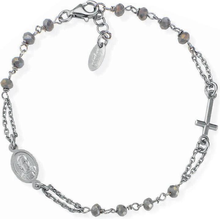 Immagine prodotto Amen Bracciale con croce di cristallo del rosario (20 cm, Argento 925)