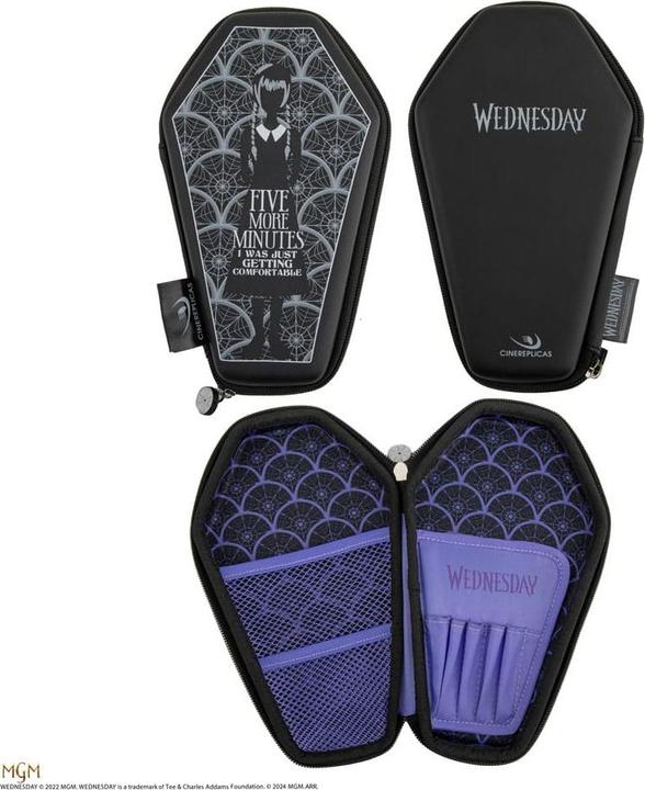 Actual product image Cinereplicas Wednesday: Coffin stationery set
