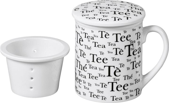 G. Wurm Teebecher Tee mit Deckel und Metallsieb sortiert 300 ml 10,3cm weiss (250 ml, 1 x)