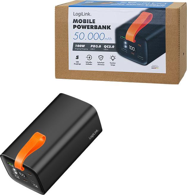 Produktbild LogiLink PA0351 (50000 mAh, 100 W, 100 Wh)