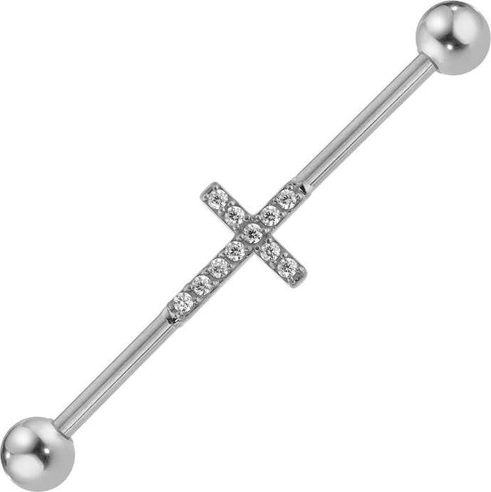 Immagine prodotto Bijouteria Industrial piercing (Zirconia, Acciaio chirurgico 316L)