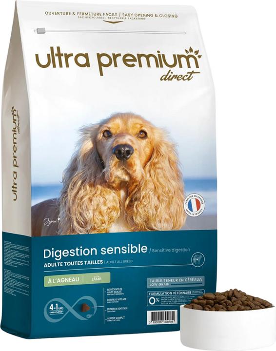 Actual product image Ultra Premium Direct Sensitive Dog all Breeds - Lamb & Rice (Adult, 1 pcs., 12000 g)
